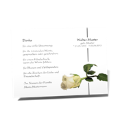 Trauerdanksagungskarte Blumen 2169